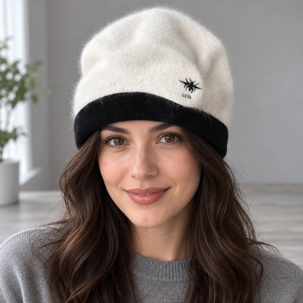 Dior Embroidered Fuzzy Beanie - Picture 2 of 6